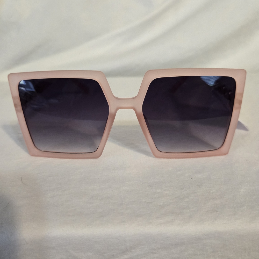 Nicole Miller Blush Pink Square Sunglasses